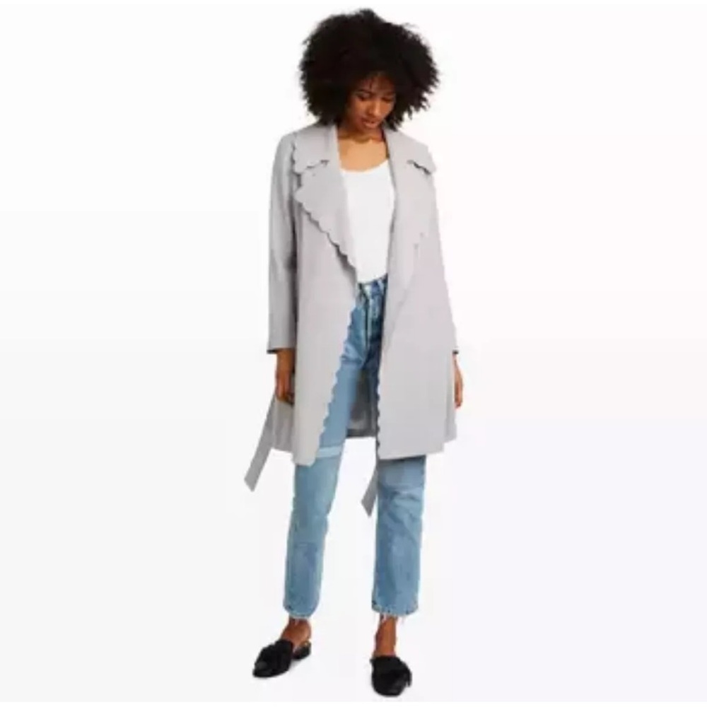 Club Monaco Fredericka Gray Trench Coat NWOT S